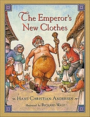 capa de a roupa nova do rei com ilustrações de Richar Walz